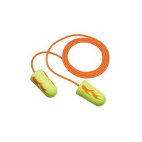 3M 311-1257 Single Use E-A-R E-A-Rsoft Yellow Neon Blasts Tapered Foam And PVC Corded Earplugs